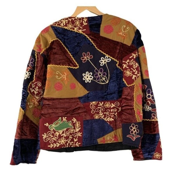 Women's Multicolor Patchwork Jacket - Picture 5 of 5